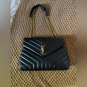 Black Chevron Shoulder Bag